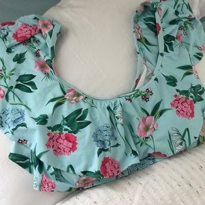 Kingdom and State floral swim top